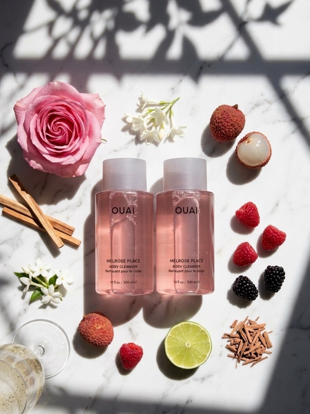 NWT OUAI Melrose Place Body Wash Cleanser 10 oz / 300 ml Double Pack (Set of 2) - Picture 4 of 6